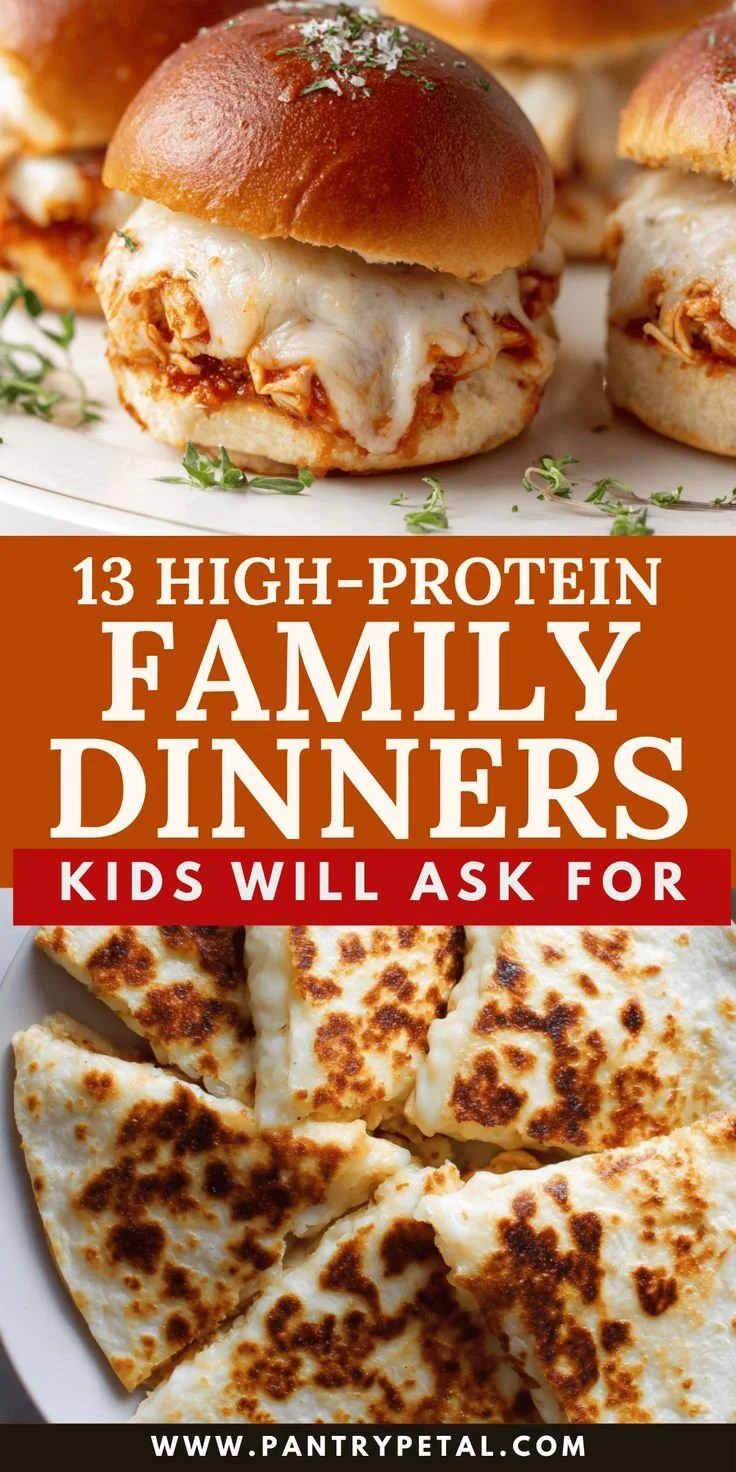 High-protein dinner plate for kids featuring healthy ingredients.