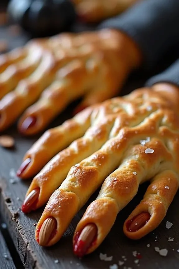 Spooky Halloween-themed party foods for a festive buffet table