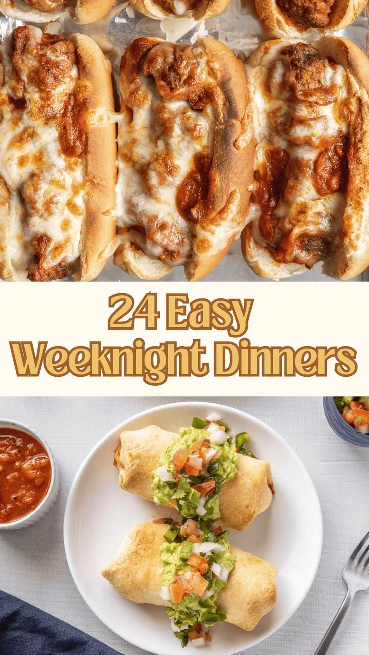 Simple dinner ideas for easy weeknight meals