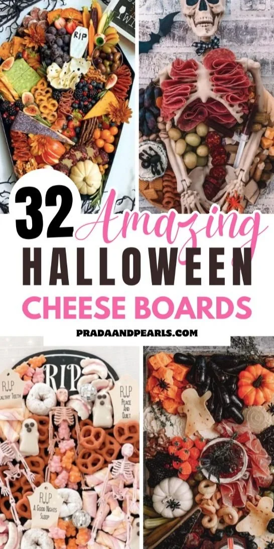 Spooky Halloween charcuterie boards for a festive party display