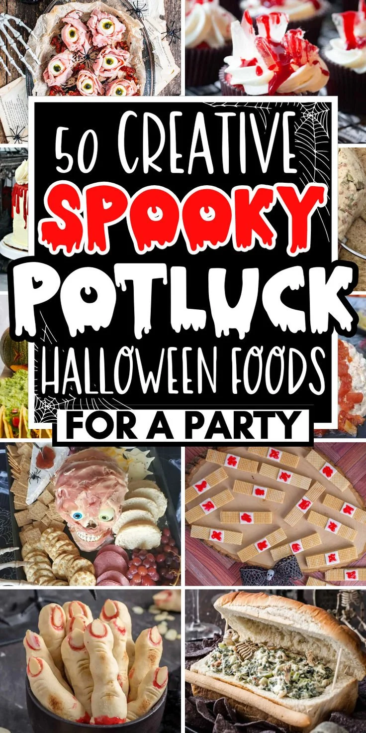 A collection of spooky Halloween snacks and treats for the perfect party.