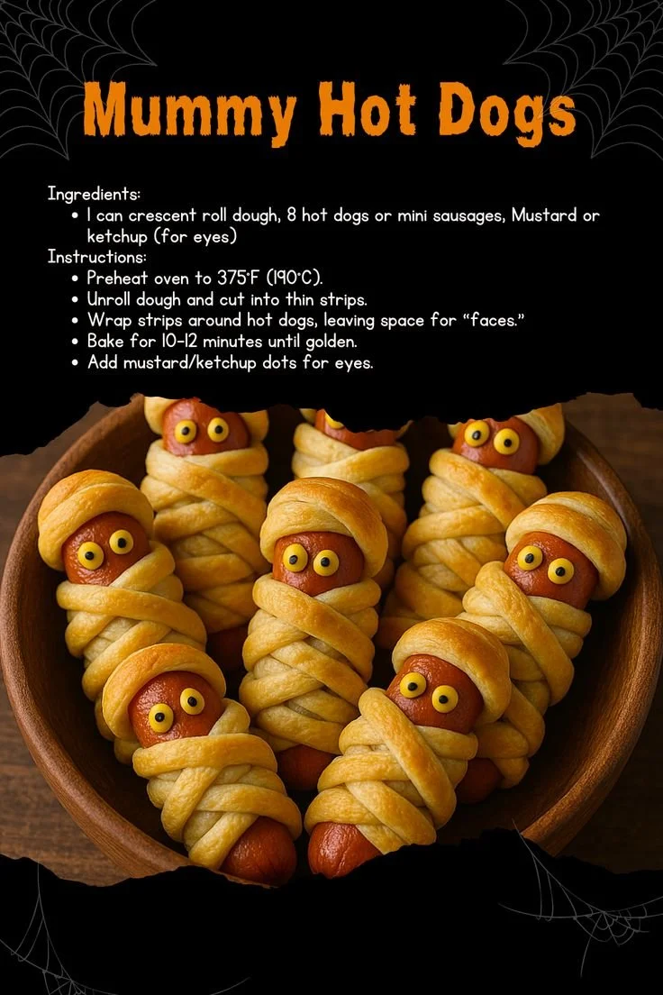 Creepy-cute snacks for Halloween and Summerween parties, featuring fun designs.