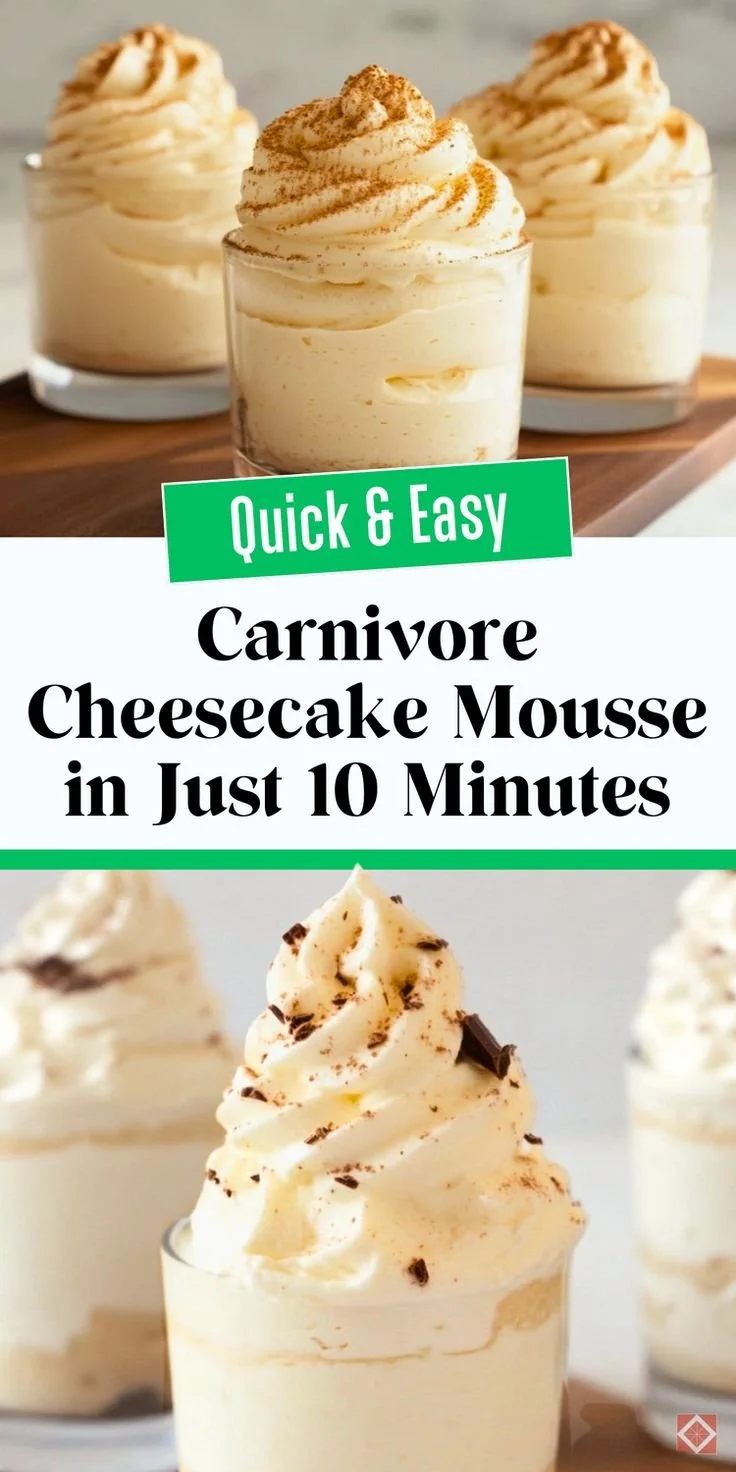 Delicious carnivore cheesecake mousse served in a bowl